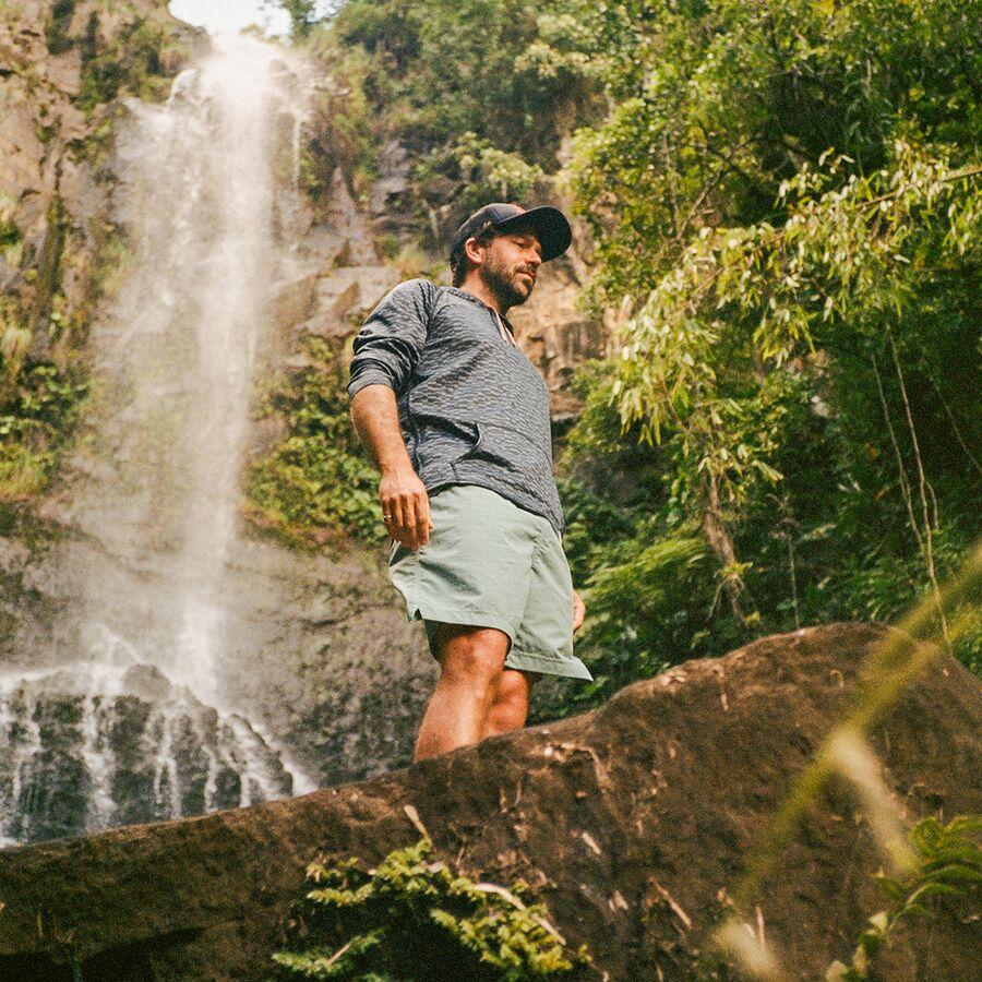 Backcountry Howler Brothers Loggerhead Sun Protection Hoodie - Men's Canyon Distortion/Midnight