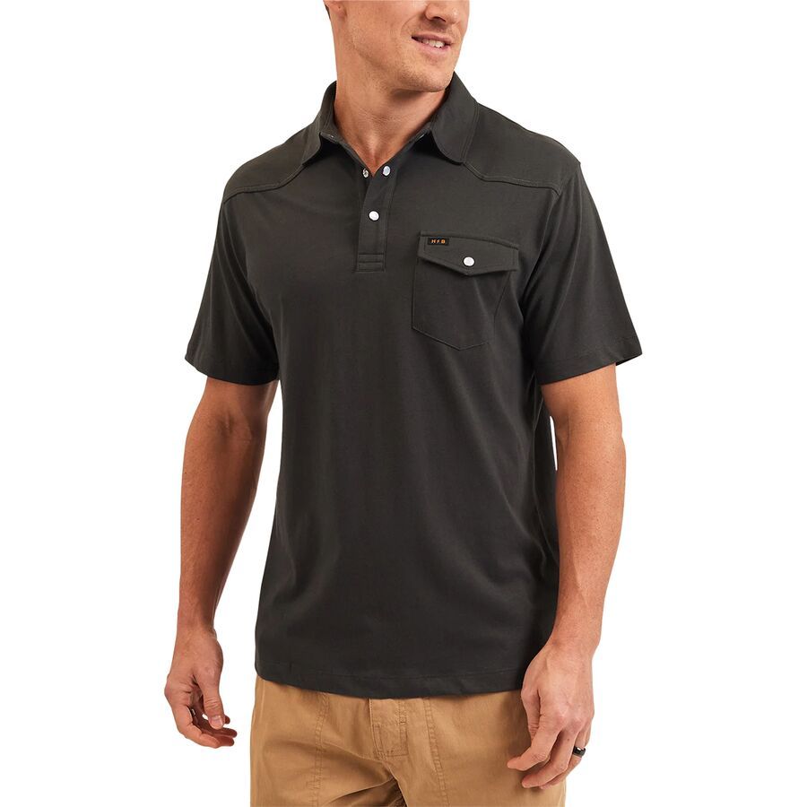 backcountry Howler Brothers Ranchero Polo Shirt - Men's Antique Black