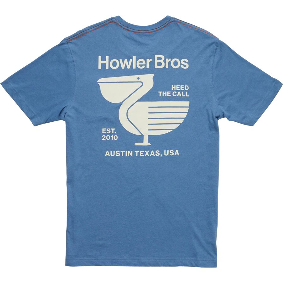 Backcountry Howler Brothers Select Pocket T-Shirt - Men's Pelican Postage/Blue Horizon