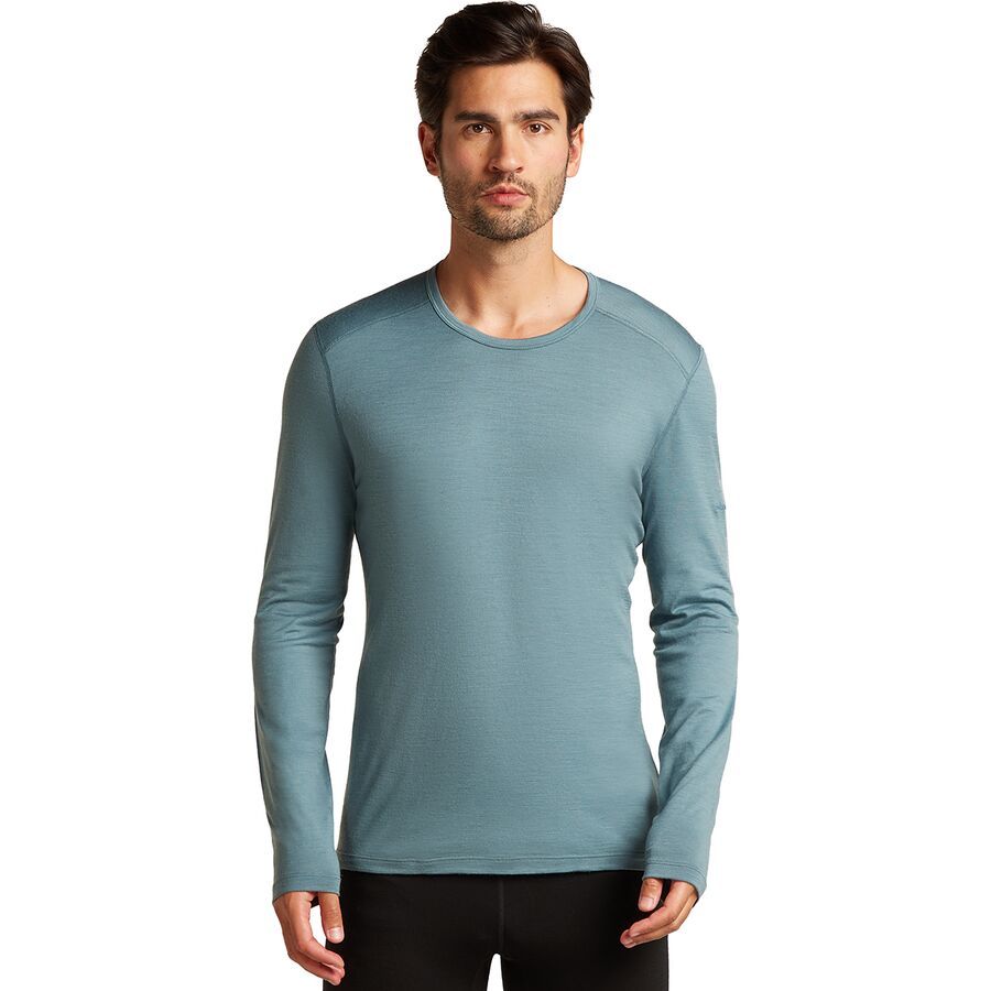 backcountry Icebreaker 200 Oasis LS Crew Top - Men's Blue Ash