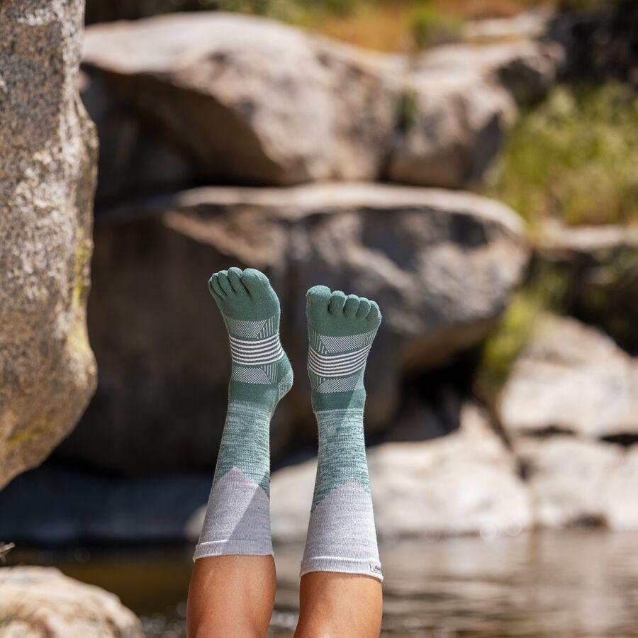 Backcountry Injinji Trail Midweight Crew CoolMax Sock - Women's Alpine