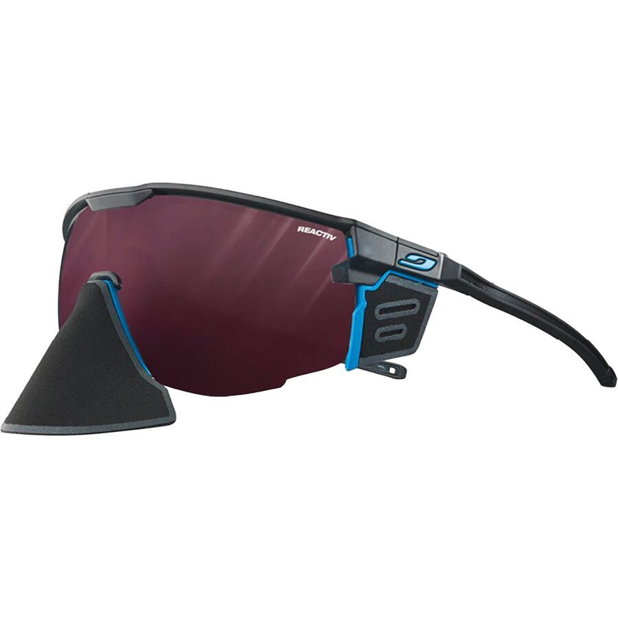 backcountry Julbo Ultimate Cover Sunglasses Black/Blue/REACTIV 0-4 High Contrast