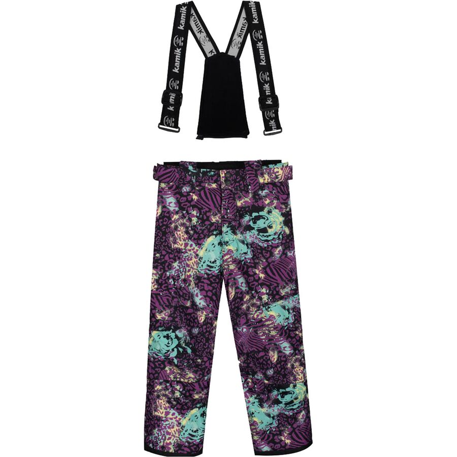 Backcountry Kamik Bella Roar Snow Bibs - Girls' - 2024 Black