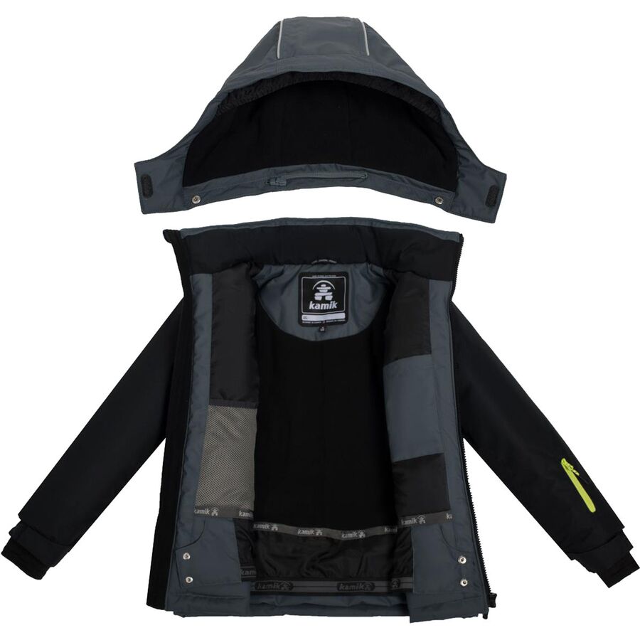 Backcountry Kamik Max Colorblock Snow Jacket - Boys' - 2024 Asphalt/Black