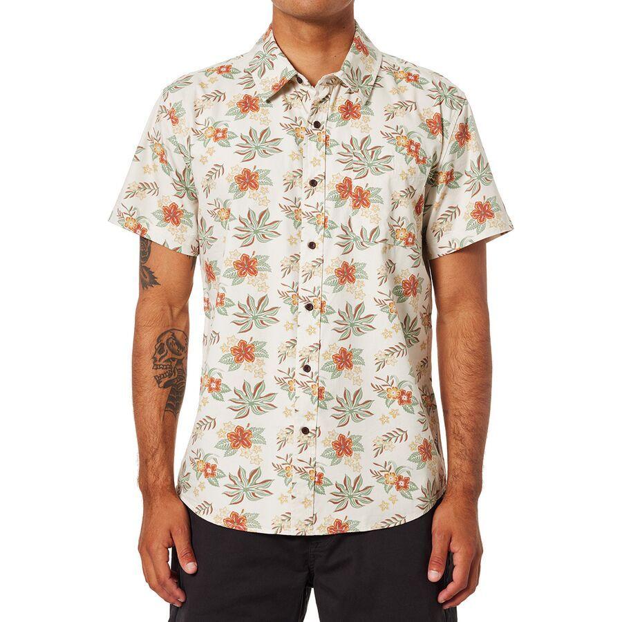 backcountry Katin Benji Short-Sleeve Shirt - Men's Silver Birch