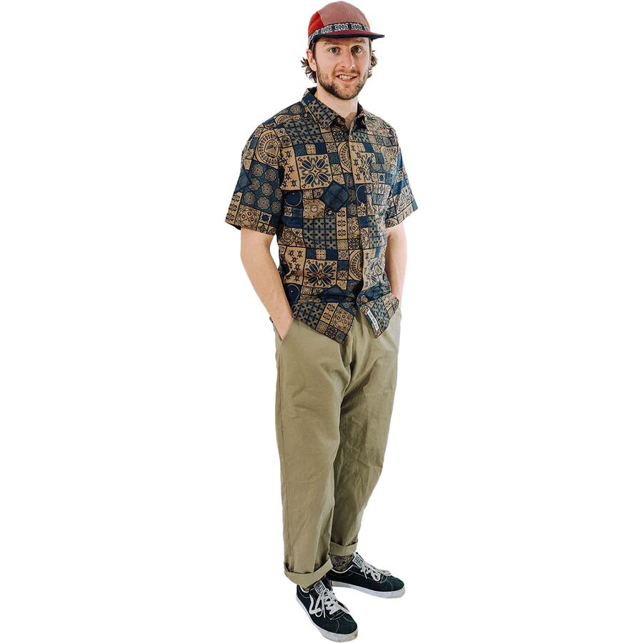 Backcountry KAVU Festaruski Short-Sleeve Shirt - Men's Adventure Tile