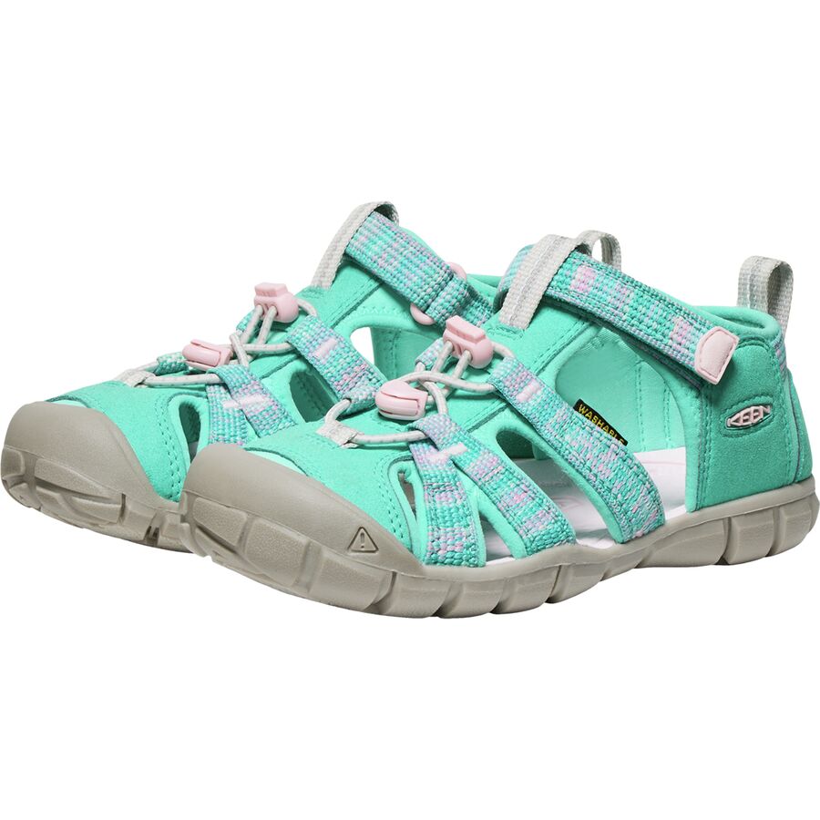 Backcountry KEEN Seacamp II CNX Sandal - Kids' Bright Aqua/Pink-A-Boo