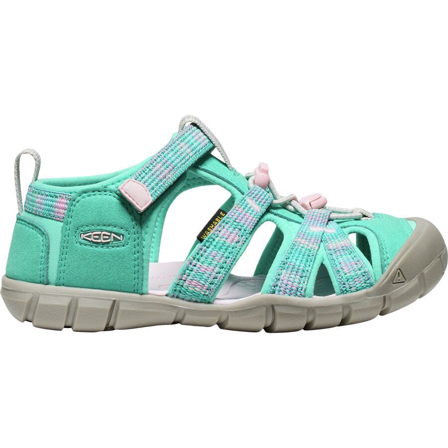 backcountry KEEN Seacamp II CNX Sandal - Kids' Bright Aqua/Pink-A-Boo