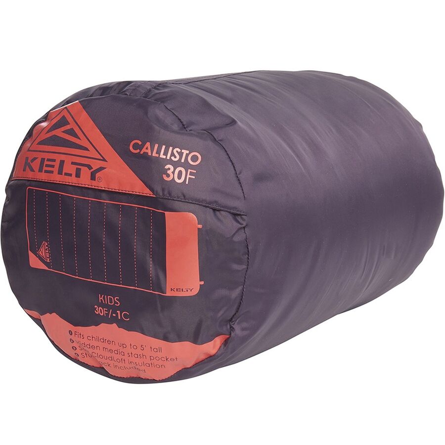 Backcountry Kelty Callisto 30 Sleeping Bag: 30F Synthetic - Kids' Italian Plum
