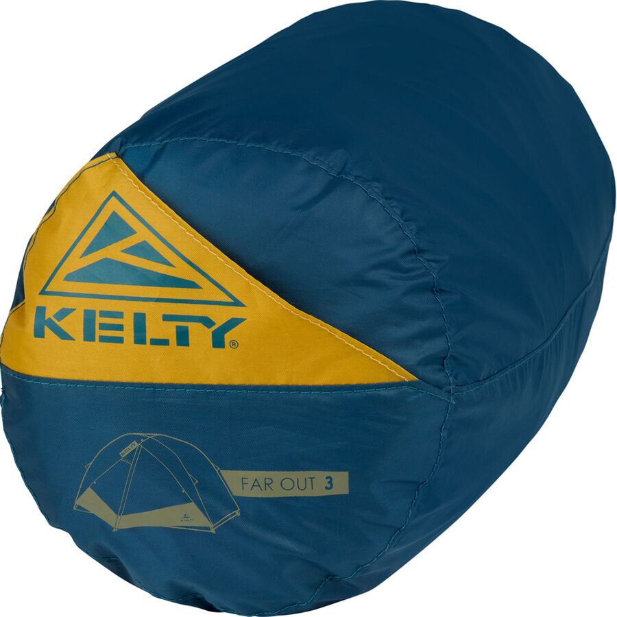 Backcountry Kelty Far Out 3 Tent: 3-Person 3-Season Olive Oil/Agean Blue