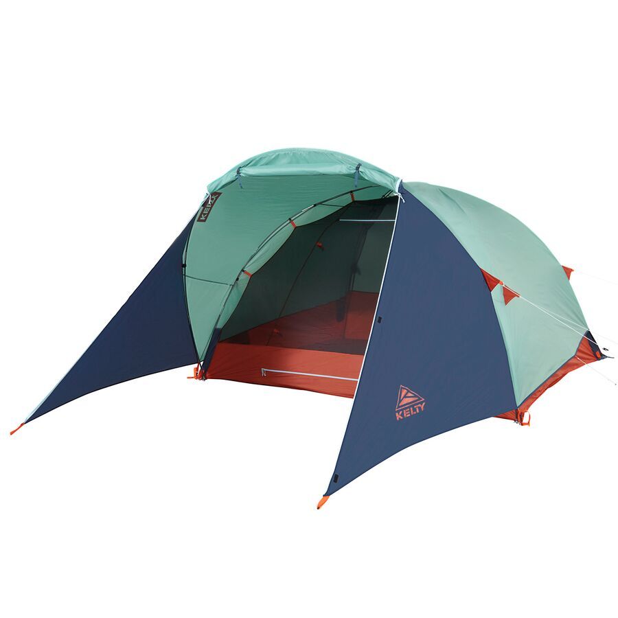 backcountry Kelty Rumpus 4P Tent: 4-Person 3-Season Malachite/Midnight Navy/Golden Oak