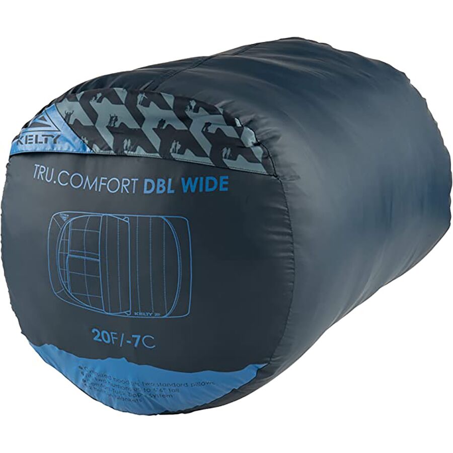 Backcountry Kelty Tru.Comfort Doublewide Sleeping Bag: 20F Synthetic Pageant Blue/Cathay Spice