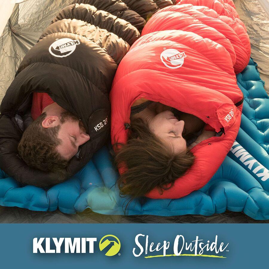 Backcountry Klymit Double V Sleeping Pad Blue/Charcoal Black