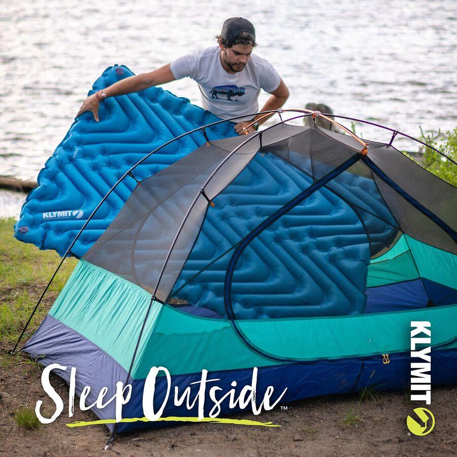 Backcountry Klymit Double V Sleeping Pad Blue/Charcoal Black