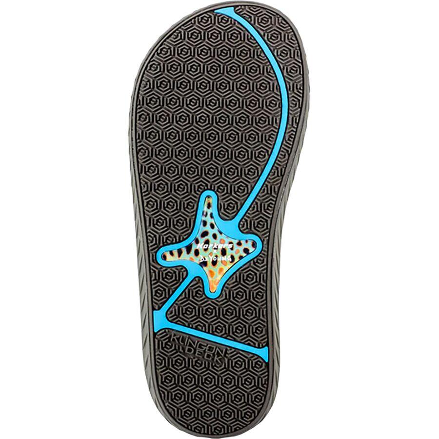 Backcountry Korkers Brown Trout Fish Flip Flop - Men's Black Olive