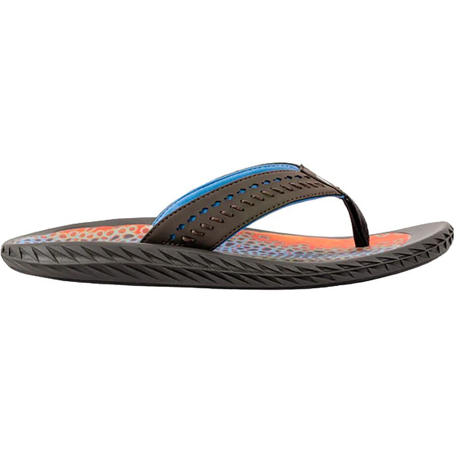 backcountry Korkers Brown Trout Fish Flip Flop - Men's Black Olive