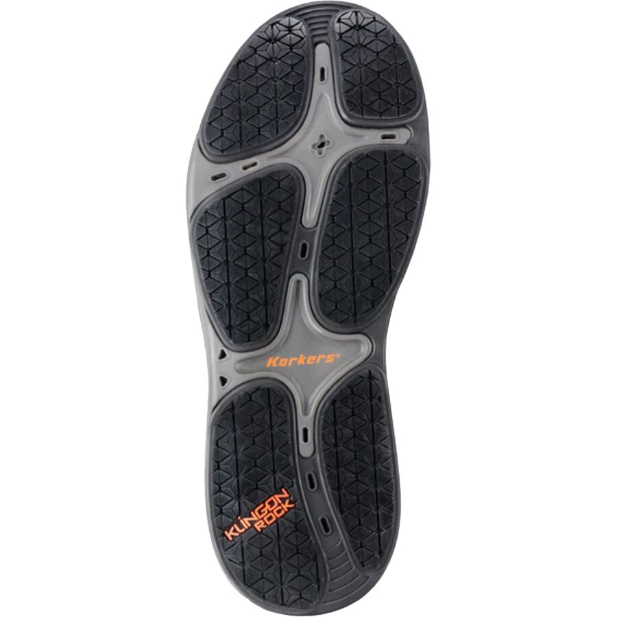 Backcountry Korkers Stealth Sneaker Wading Boot Black/Fixed Kling-On Rock Soles