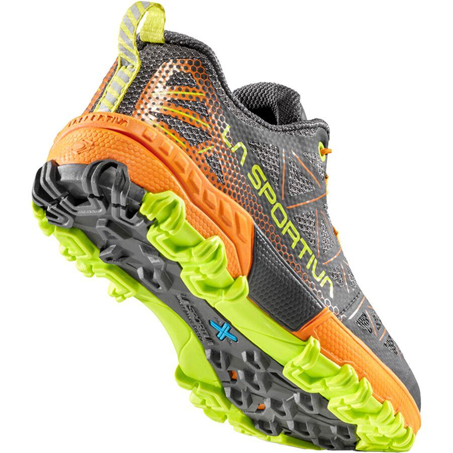 Backcountry La Sportiva Bushido II Trail Running Shoe - Kids' Carbon/Hawaiian Sun