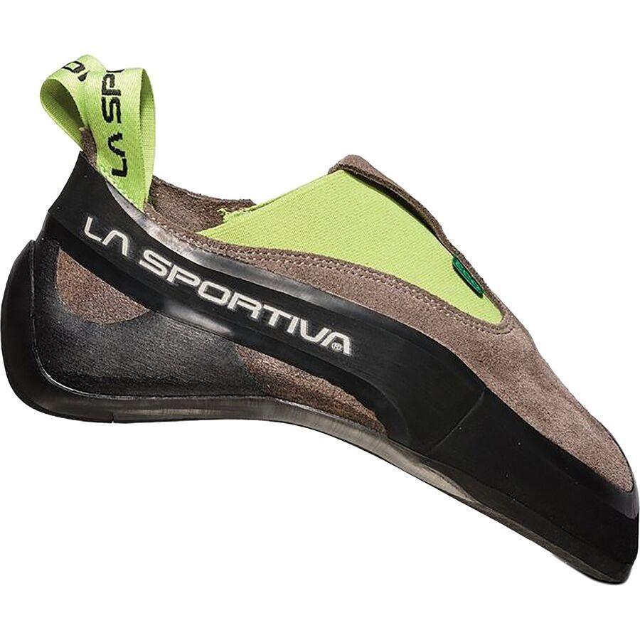 backcountry La Sportiva Cobra Eco Climbing Shoe Falcon Brown/Apple Green