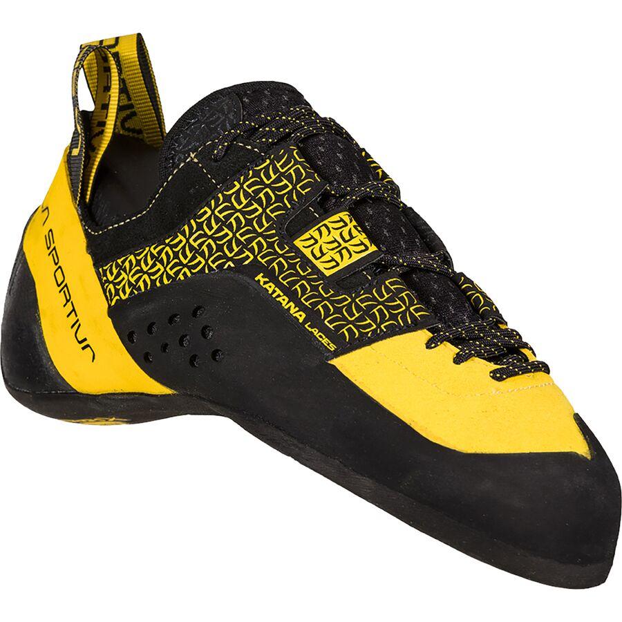 Backcountry La Sportiva Katana Lace Vibram XS Edge Climbing Shoe Yellow/Black