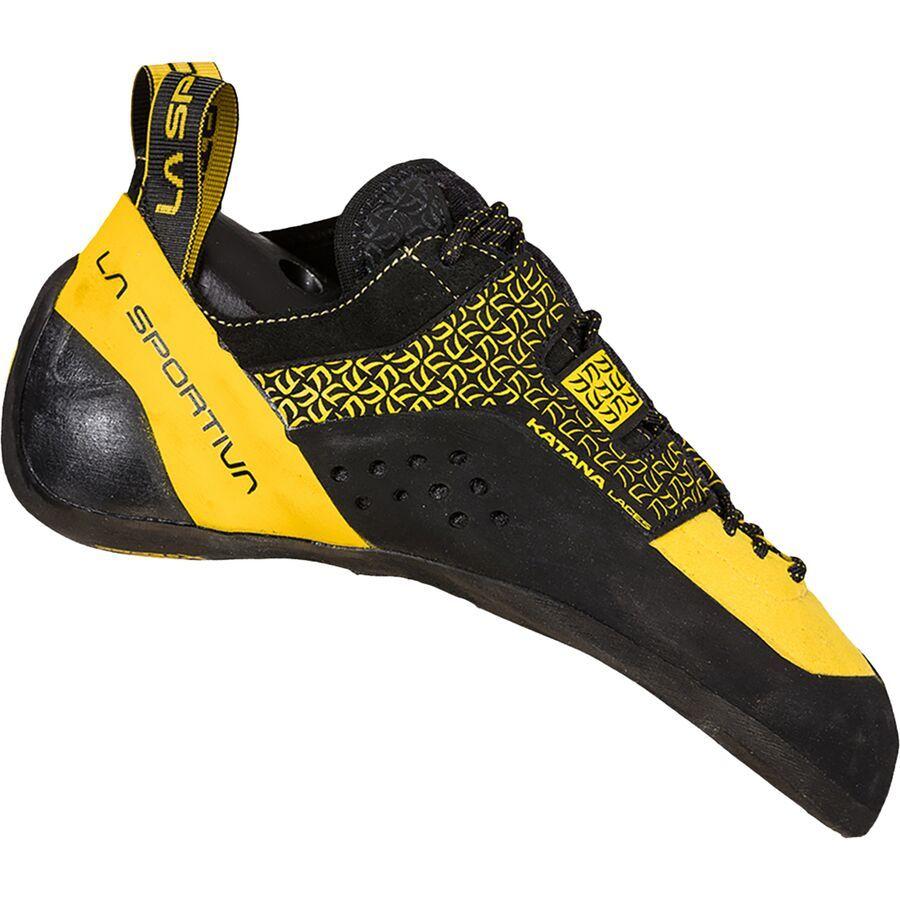 backcountry La Sportiva Katana Lace Vibram XS Edge Climbing Shoe Yellow/Black