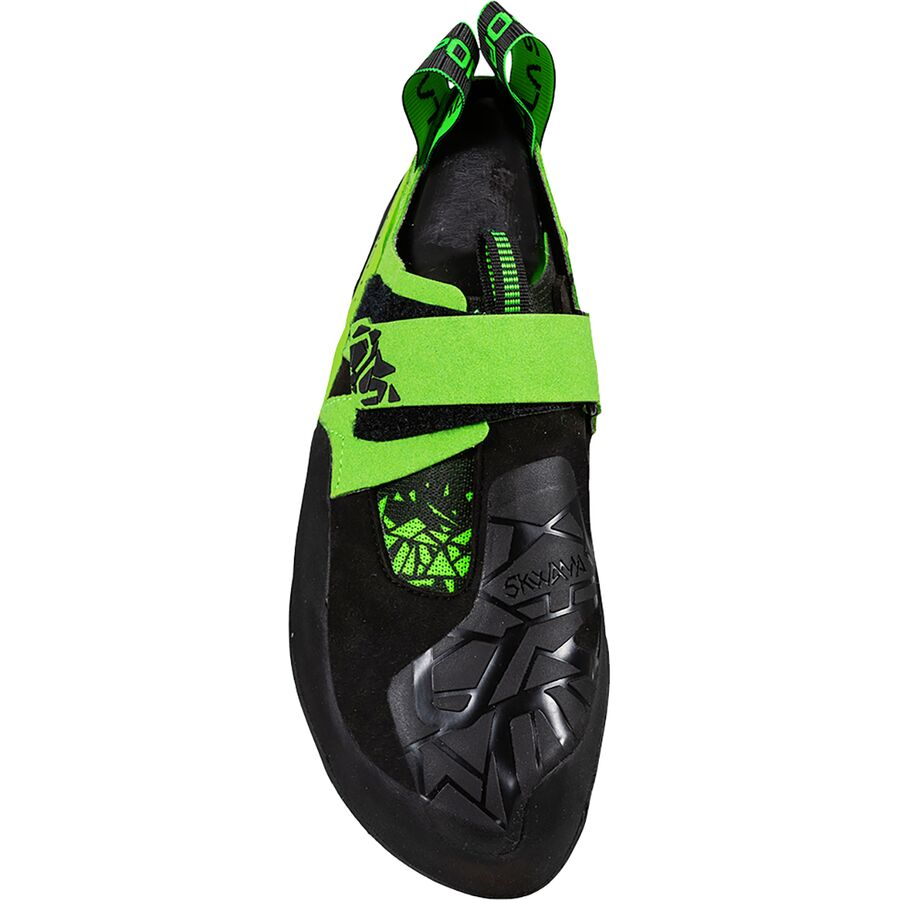 Backcountry La Sportiva Skwama Vegan Climbing Shoe Black/Flash Green
