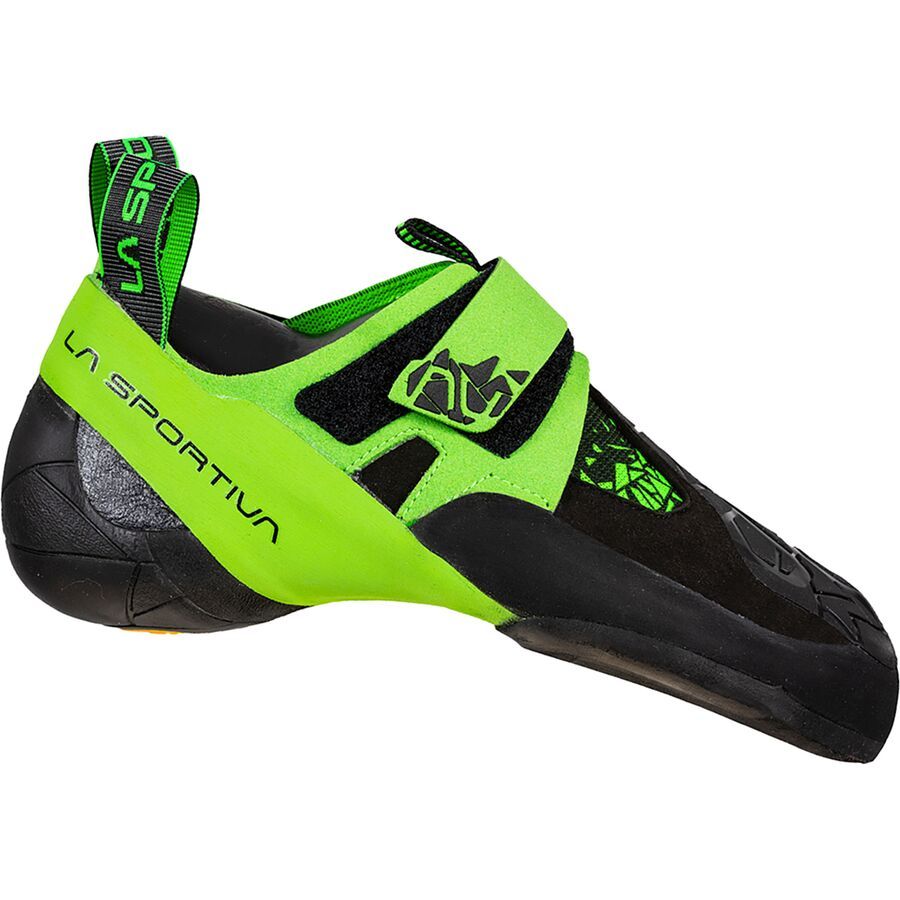 backcountry La Sportiva Skwama Vegan Climbing Shoe Black/Flash Green