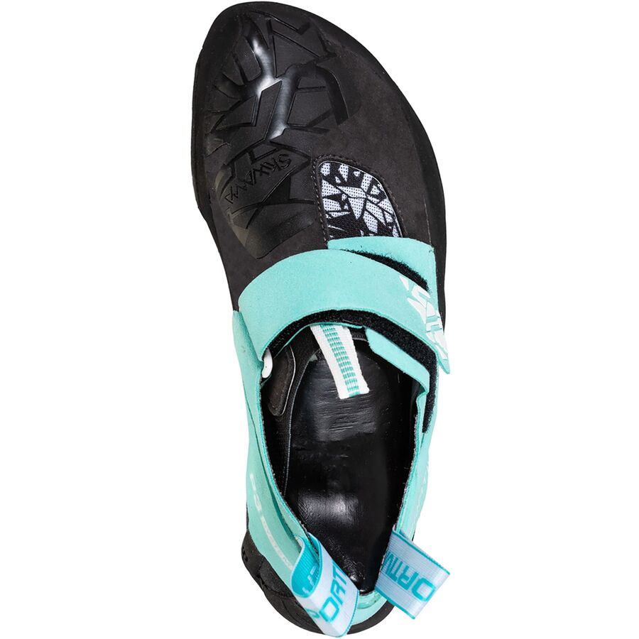 Backcountry La Sportiva Skwama Vegan Climbing Shoe - Women's Carbon/Turquoise
