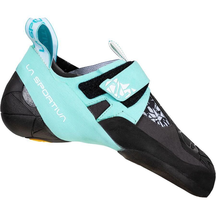 backcountry La Sportiva Skwama Vegan Climbing Shoe - Women's Carbon/Turquoise