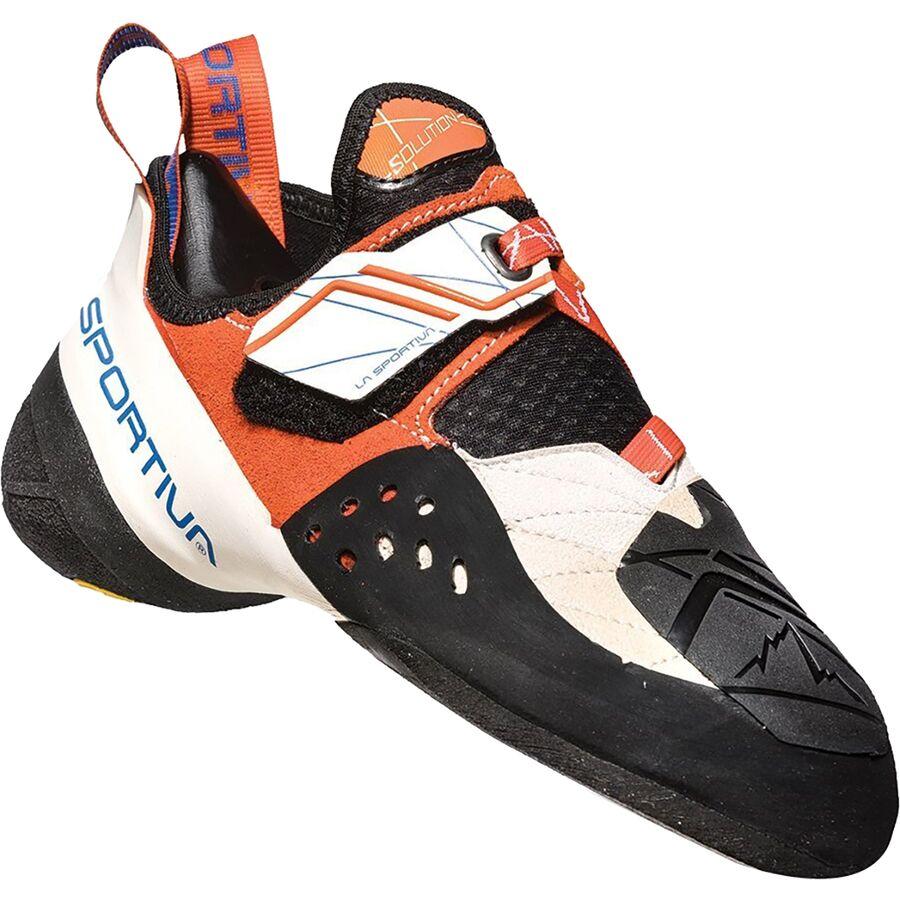 Backcountry La Sportiva Solution Climbing Shoe - Women's White/Lily Orange