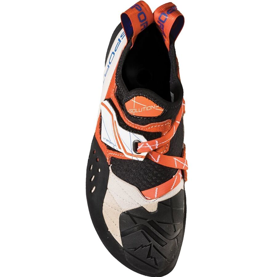 Backcountry La Sportiva Solution Climbing Shoe - Women's White/Lily Orange