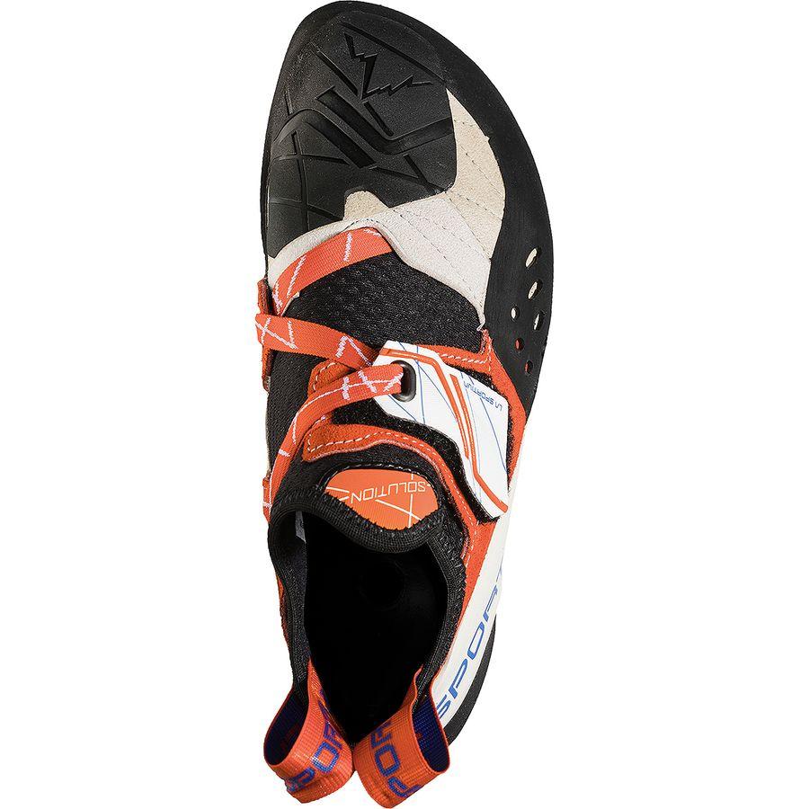 Backcountry La Sportiva Solution Climbing Shoe - Women's White/Lily Orange