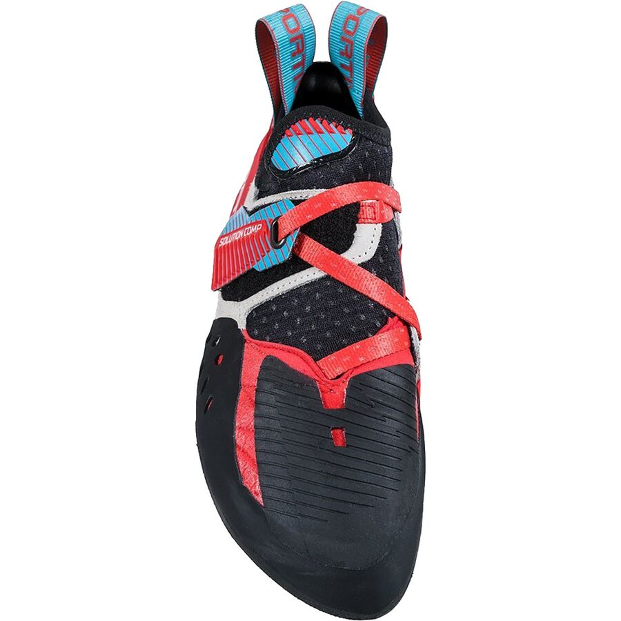 Backcountry La Sportiva Solution Comp Climbing Shoe - Women's Hibiscus/Malibu Blue