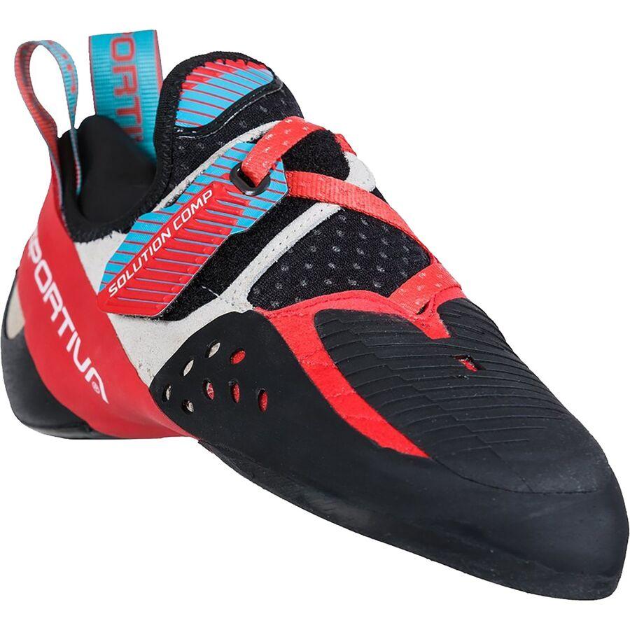 Backcountry La Sportiva Solution Comp Climbing Shoe - Women's Hibiscus/Malibu Blue