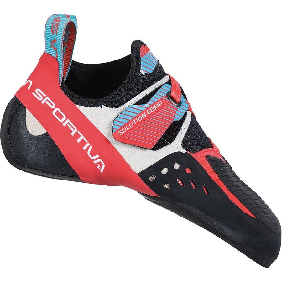backcountry La Sportiva Solution Comp Climbing Shoe - Women's Hibiscus/Malibu Blue