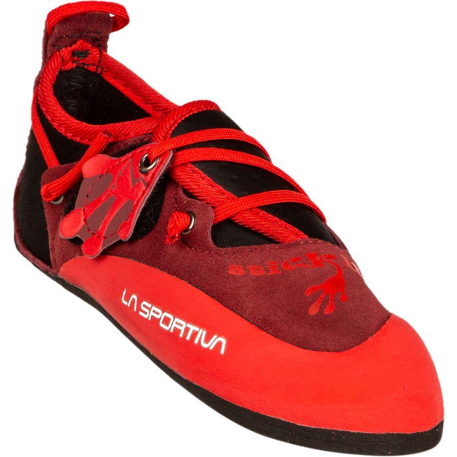 Backcountry La Sportiva Stickit FriXion RS Climbing Shoe - Kids' Chili/Poppy