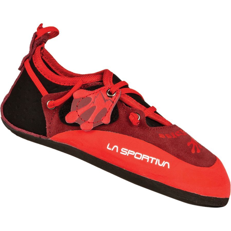 backcountry La Sportiva Stickit FriXion RS Climbing Shoe - Kids' Chili/Poppy