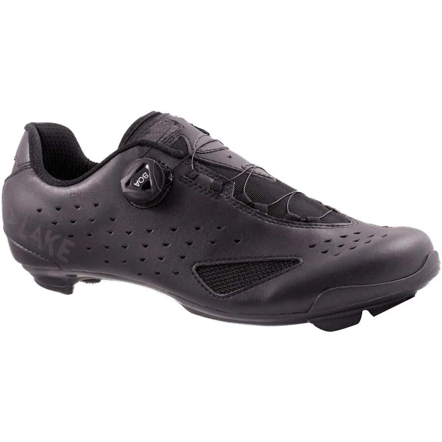 Backcountry Lake CX177 Wide Cycling Shoe - Men's Black/Black Reflective
