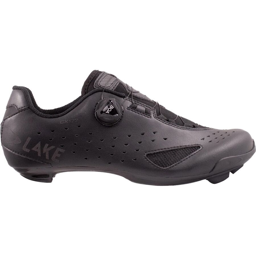 backcountry Lake CX177 Wide Cycling Shoe - Men's Black/Black Reflective