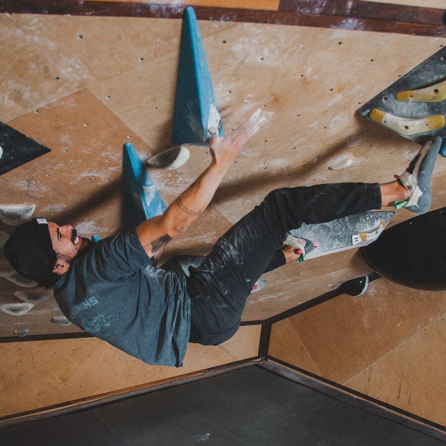 Backcountry Mad Rock Drone Comp Series Low Volume Climbing Shoe Tan/Rose Red/Aqua