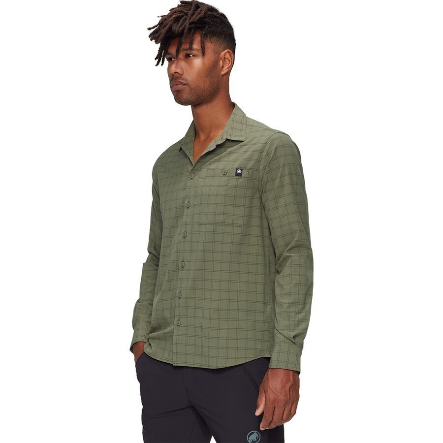 backcountry Mammut Lenni Long-Sleeve Shirt - Men's Marsh/Dark Marsh