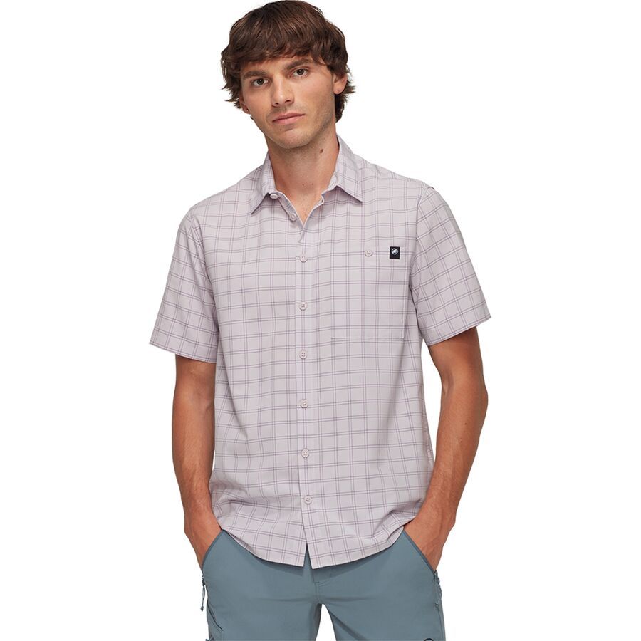 backcountry Mammut Lenni Short-Sleeve Shirt - Men's Alpine Calamint/Lavandin