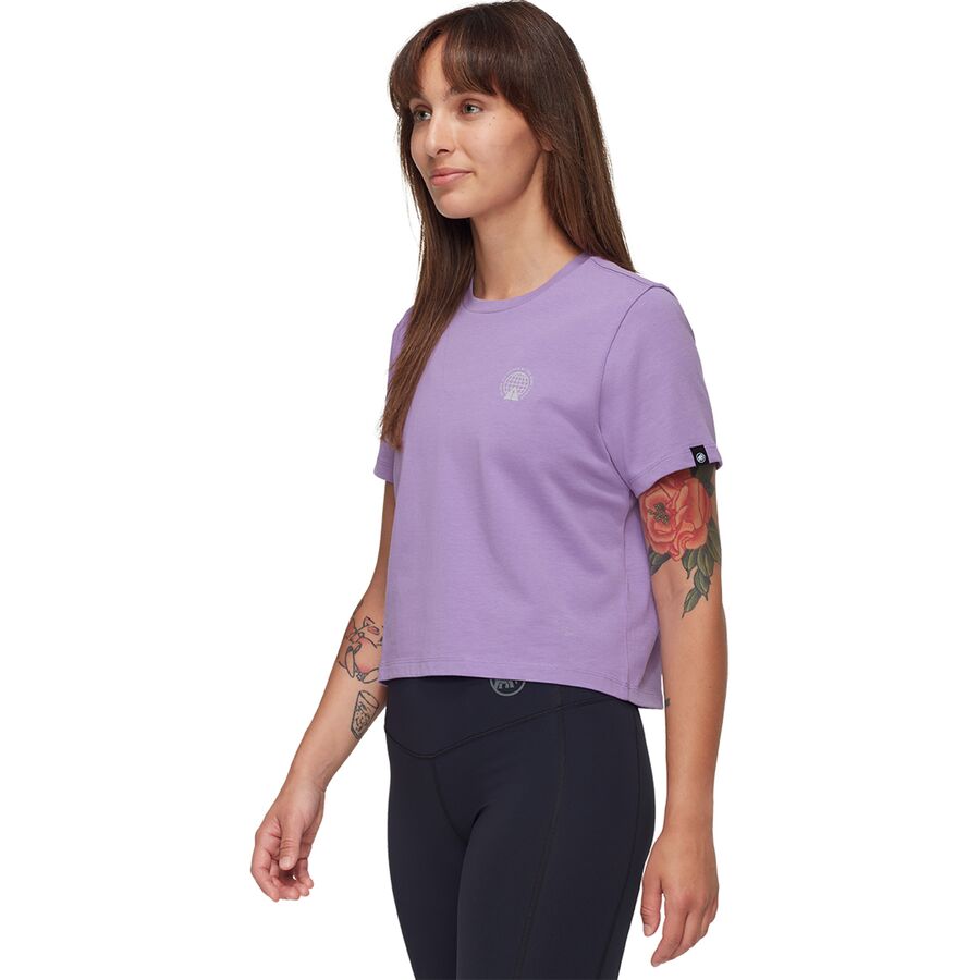 Backcountry Mammut Massone Emblems Cropped T-Shirt - Women's Lavandin