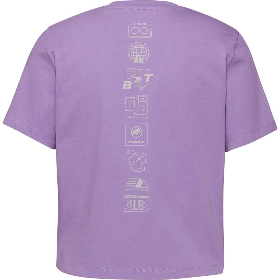 Backcountry Mammut Massone Emblems Cropped T-Shirt - Women's Lavandin
