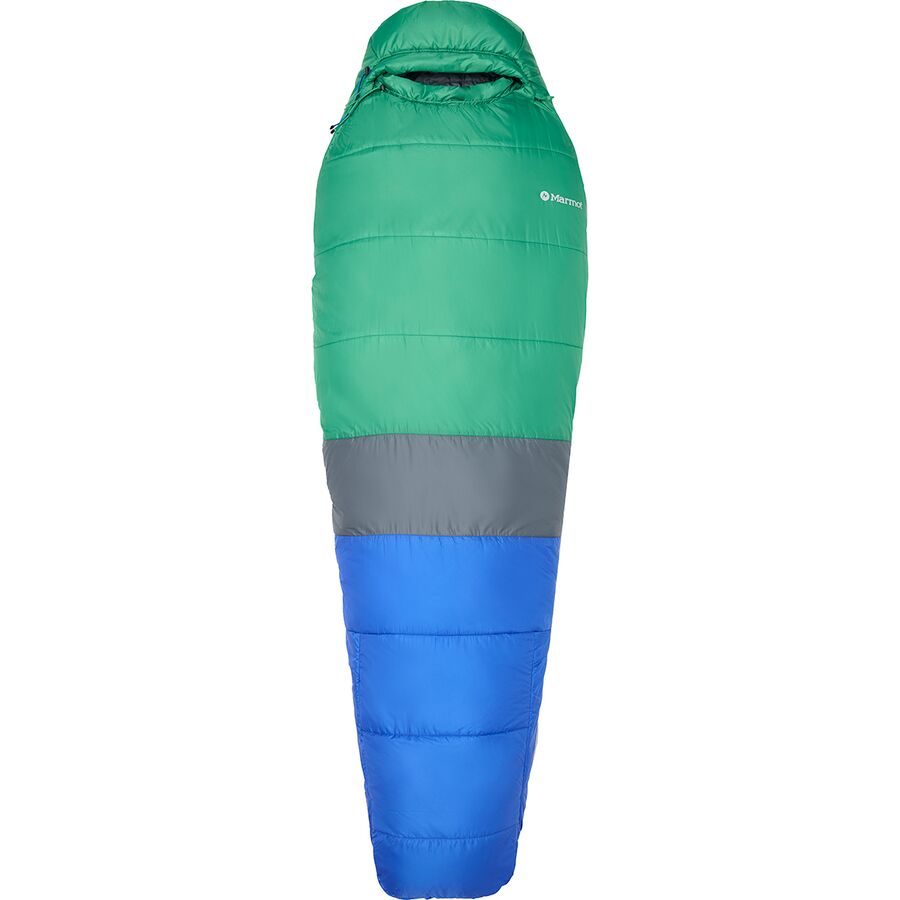 Backcountry Marmot Trestles Elite Eco 30 Sleeping Bag - Kids' Trail Blue/Clover