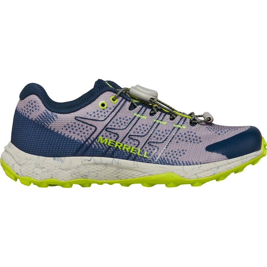 backcountry Merrell Moab Flight Low A/C Hiking Shoe - Kids' Grey/Navy/Citron