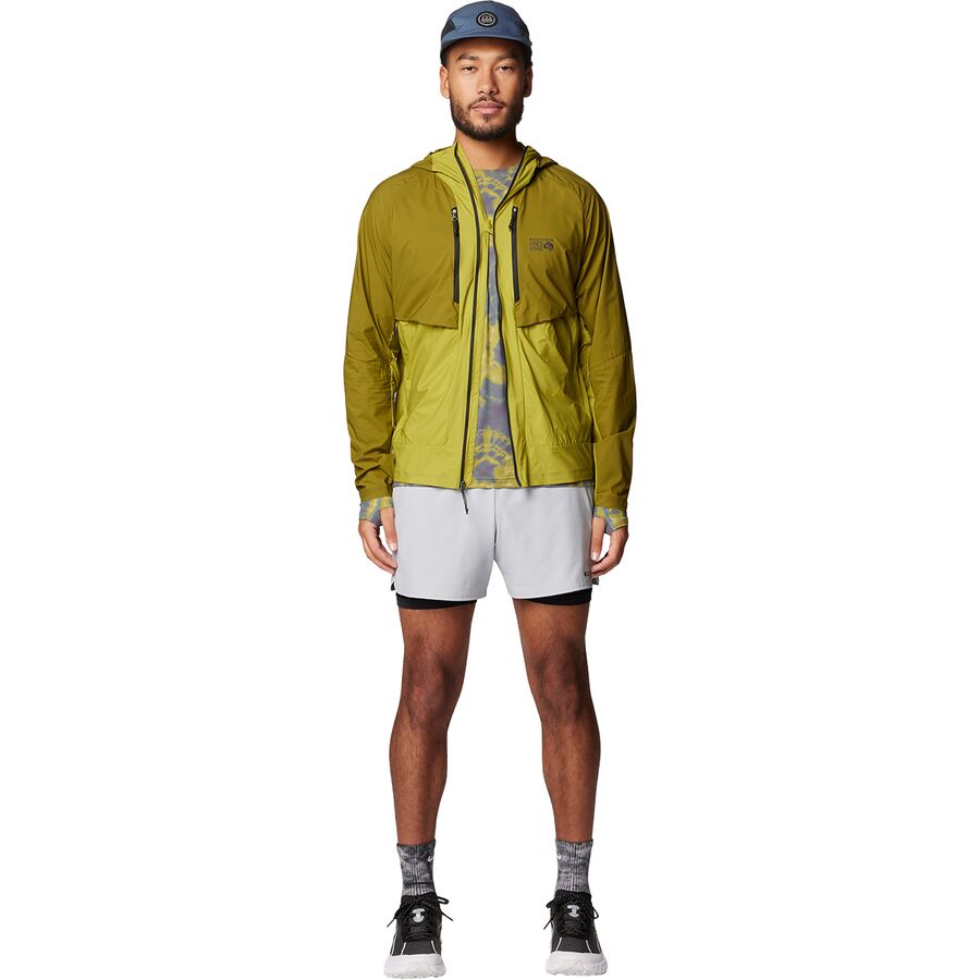 Backcountry Mountain Hardwear Crater Lake Long-Sleeve Crew Shirt - Men's Adriatic Blue Spore Dye Print