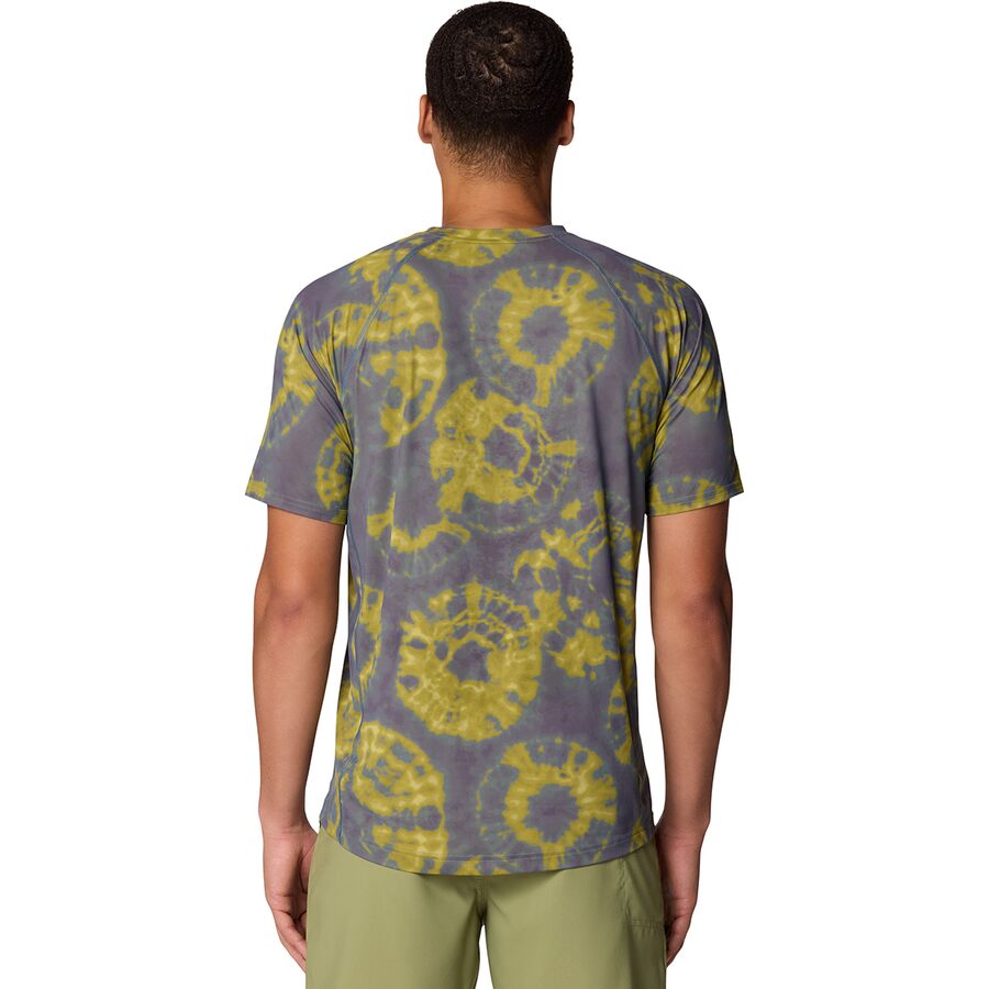 Backcountry Mountain Hardwear Crater Lake Short-Sleeve Shirt - Men's Adriatic Blue Spore Dye Print