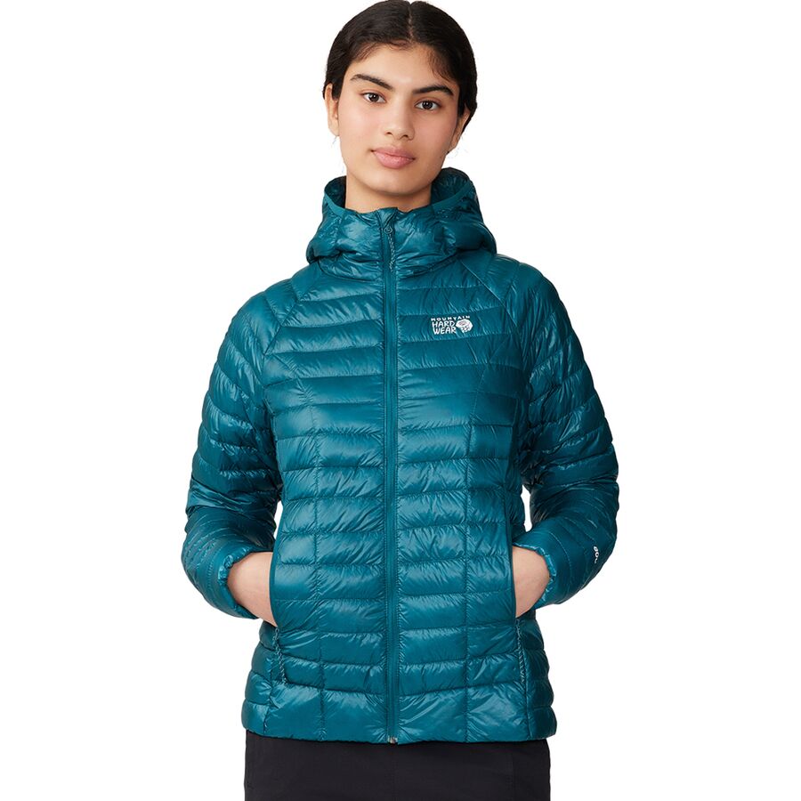 Backcountry Mountain Hardwear Ghost Whisperer Hooded Down Jacket - Women's Jack Pine
