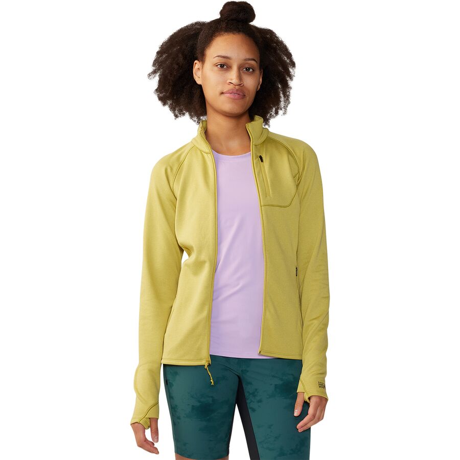 Backcountry Mountain Hardwear Glacial Trail Full Zip Jacket - Women's Bright Olive